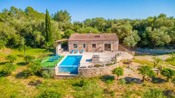 Son barrigo en Porreres, Mallorca, Illes Balears, España
